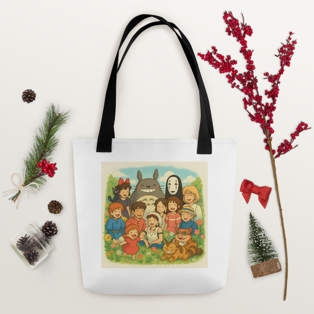 Ghibli Studio character tote bag