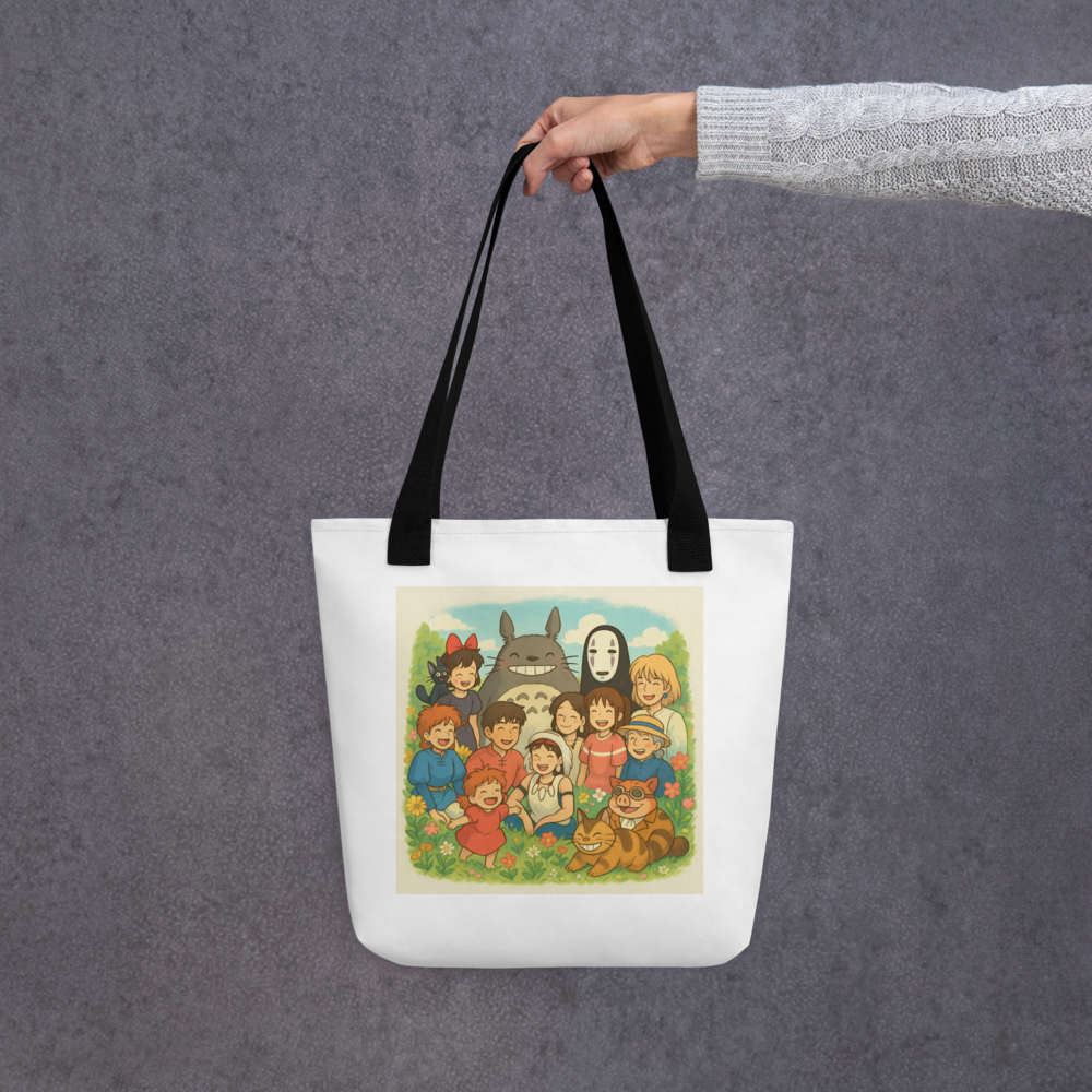 Ghibli Studio character tote bag