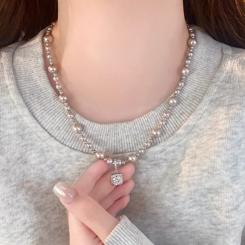 Refined Pearl Chain Necklace