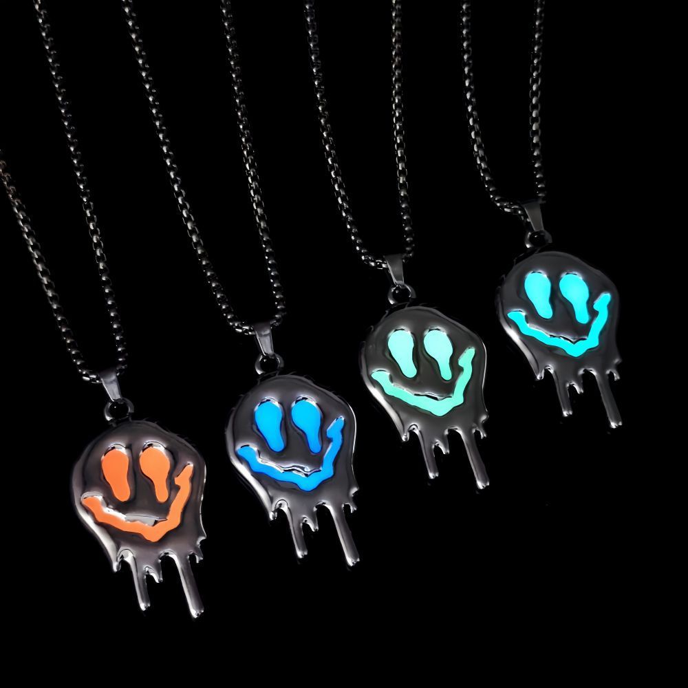 Glowing Ghost Grimace Pendant