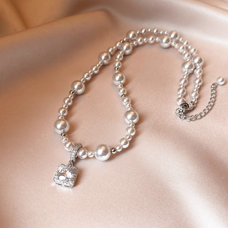 Refined Pearl Chain Necklace