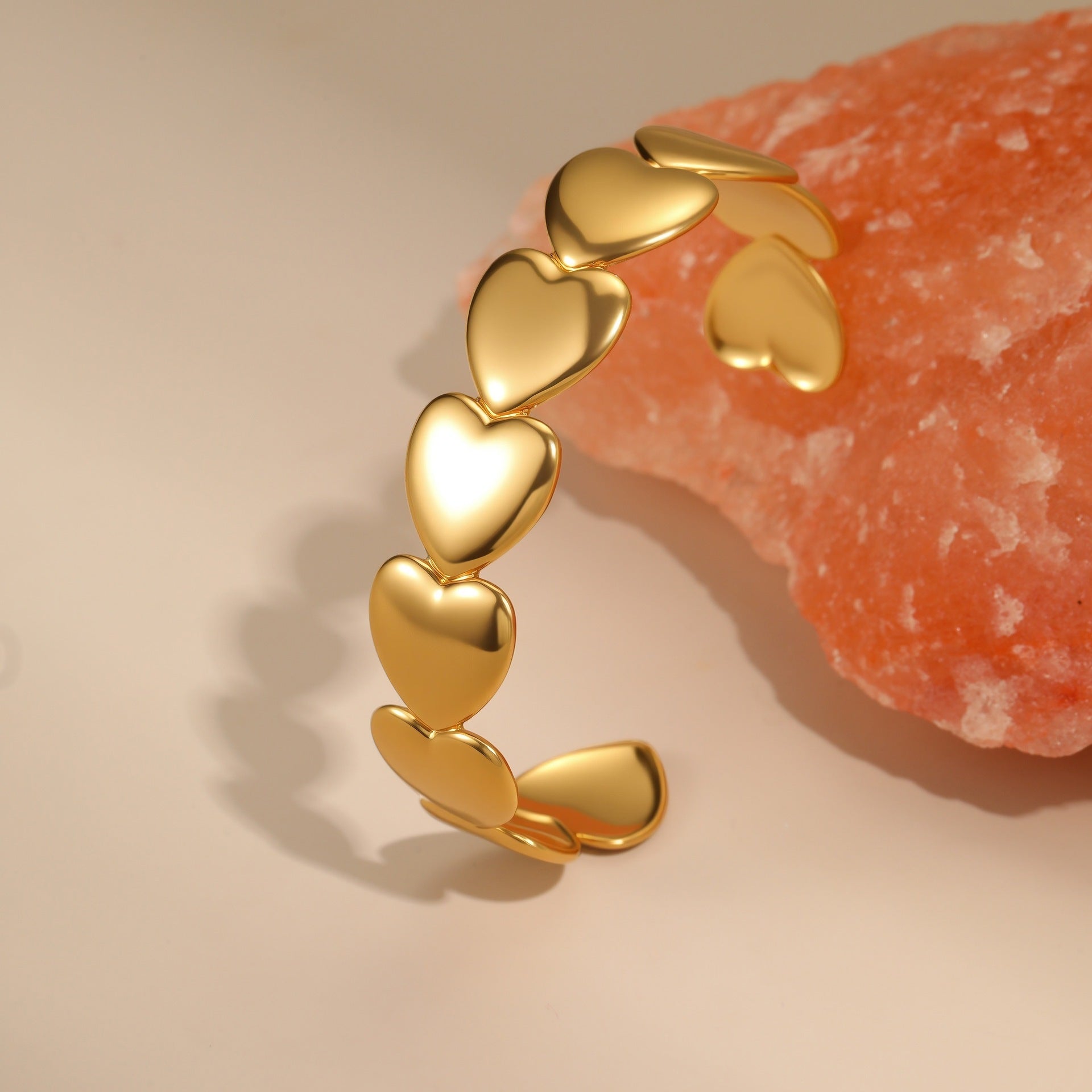 Celestial Love Bracelet with heart shapes