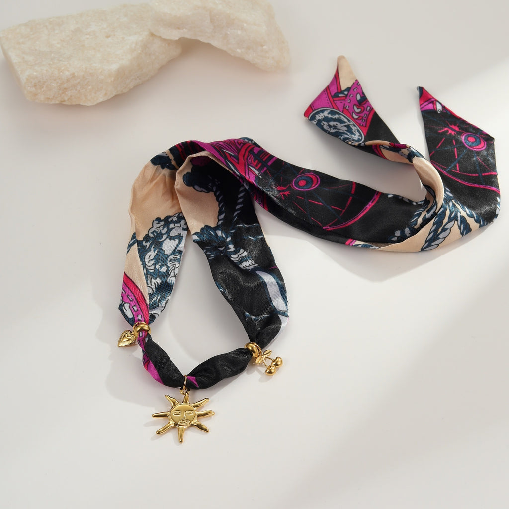 Golden Sun Bandana Necklace