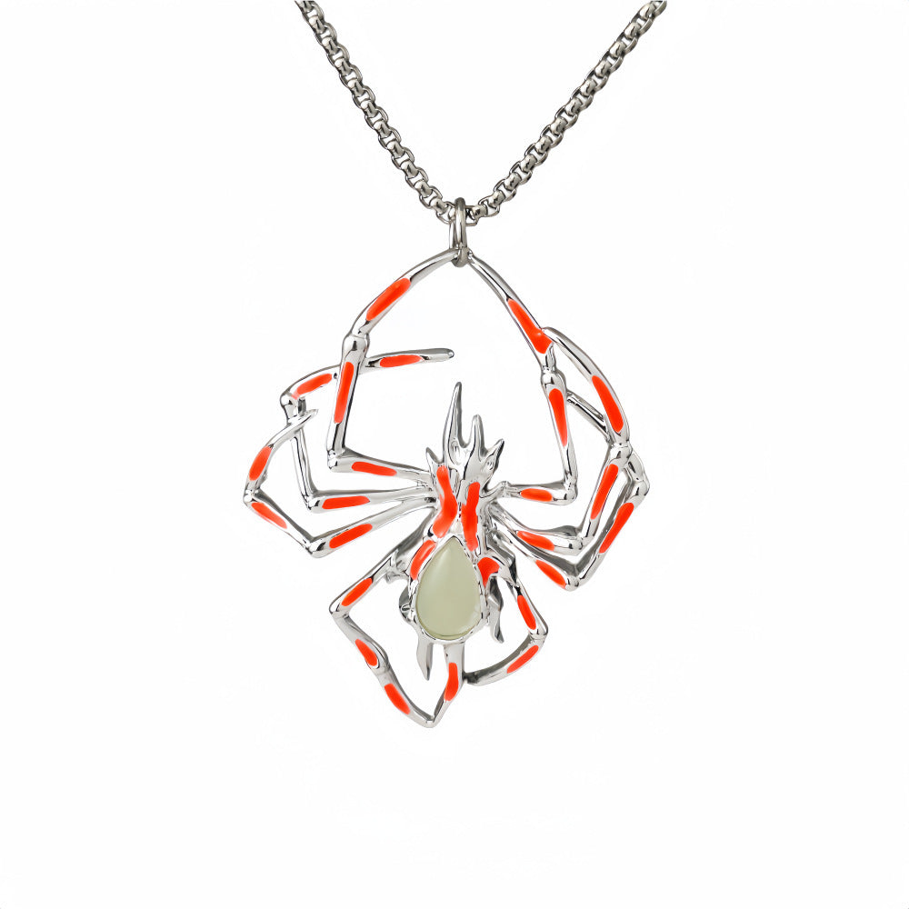 Glow-in-the-Dark Spider Necklace | Miss Melodrama
