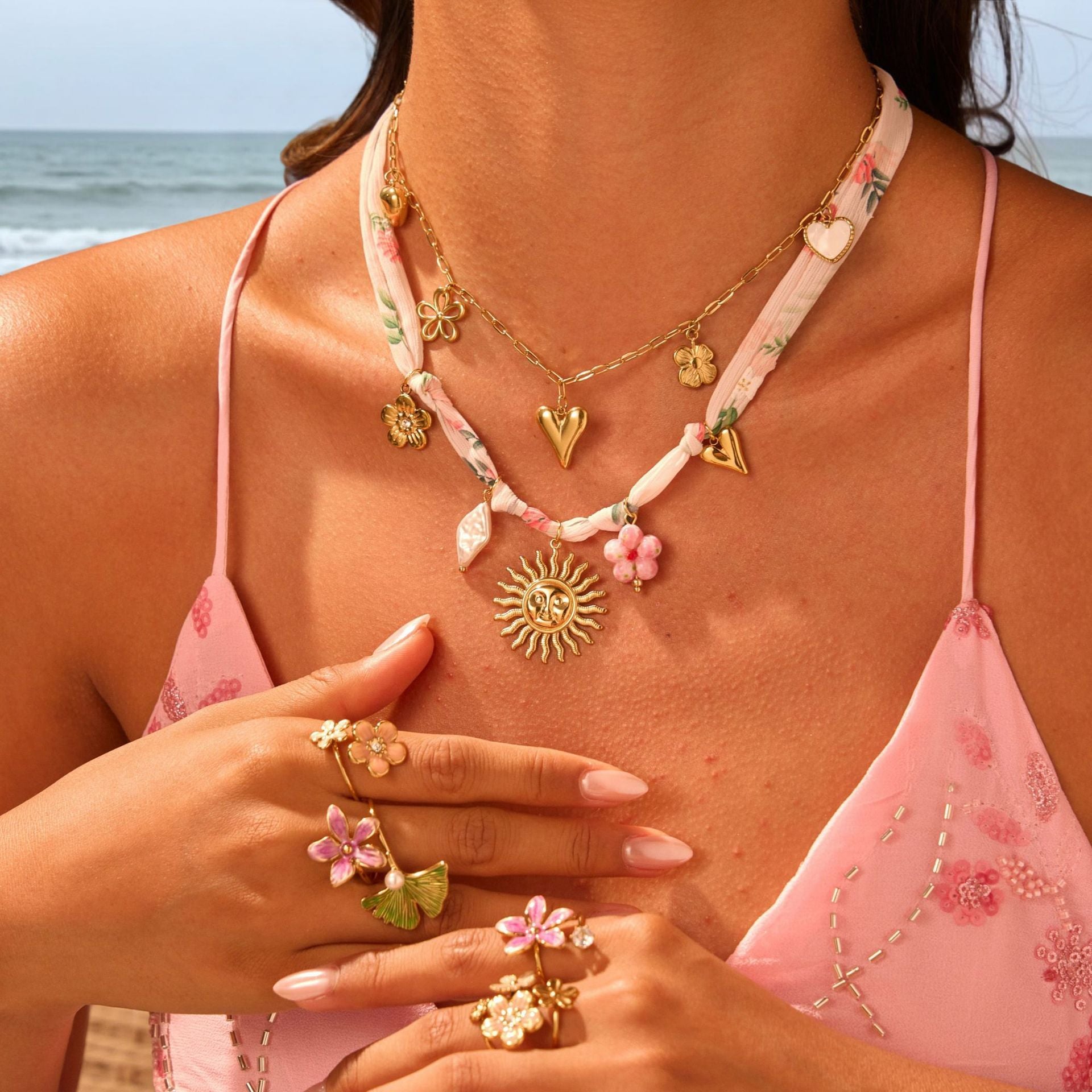 Sunlit Love Bandana Pendant