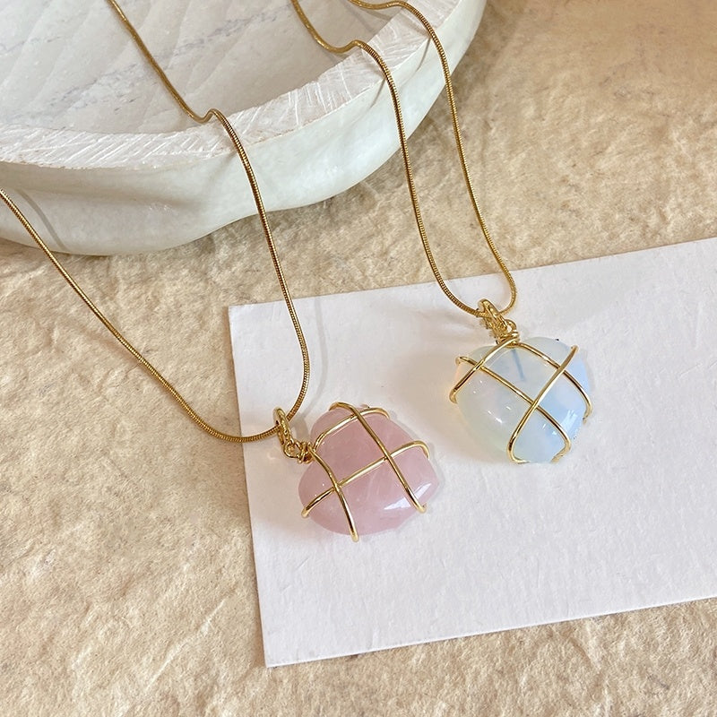 Dreamy Moonstone Love Necklace