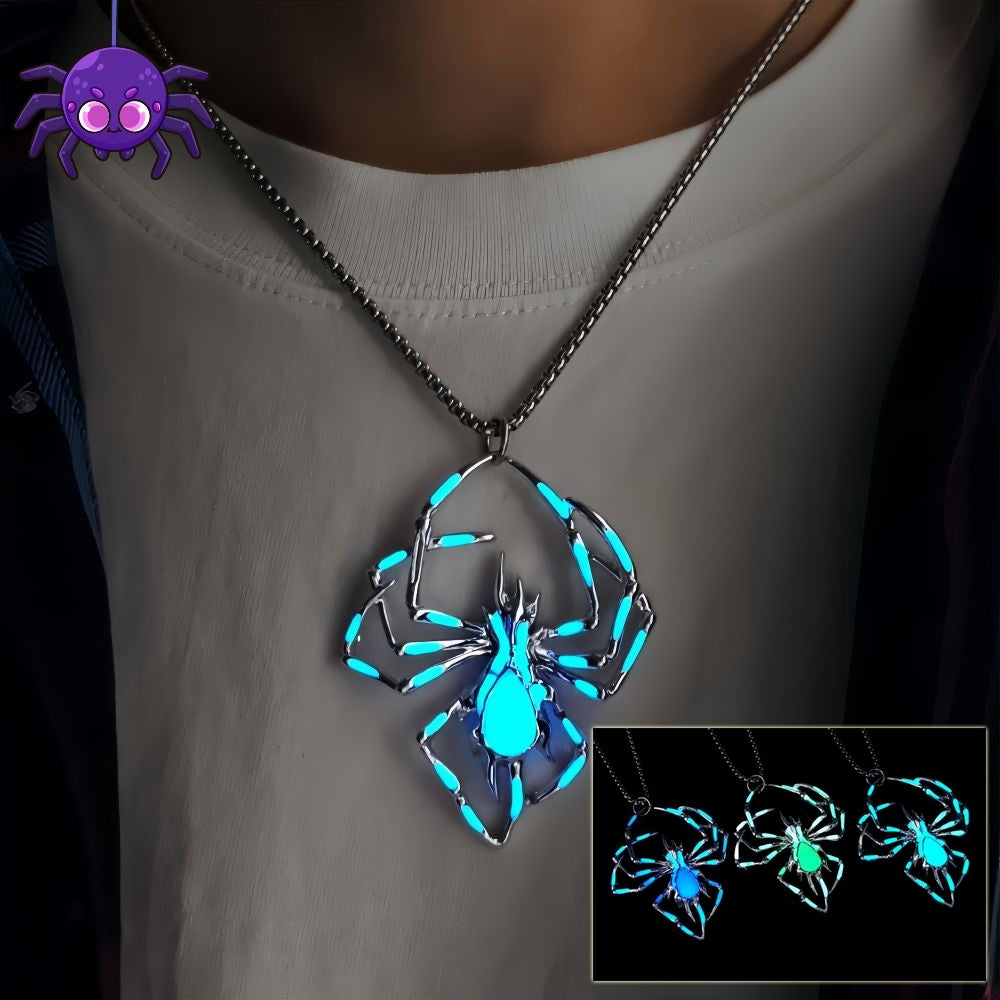 Glow-in-the-Dark Spider Necklace | Miss Melodrama
