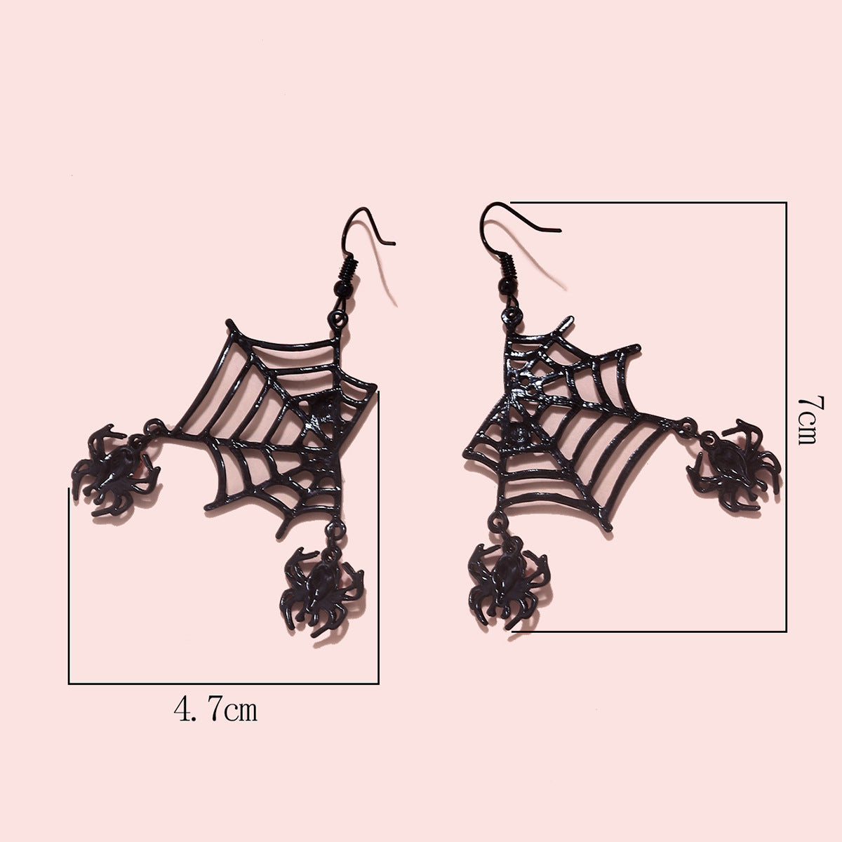 Gothic Spider Web Earrings