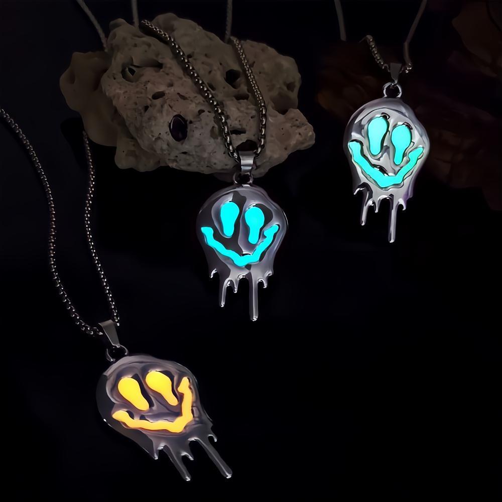 Glowing Ghost Grimace Pendant