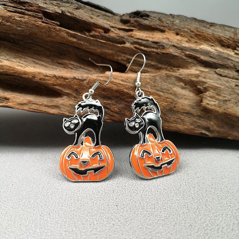 Spooky Trio Cartoon Earrings