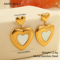 Ivory Heart Earrings