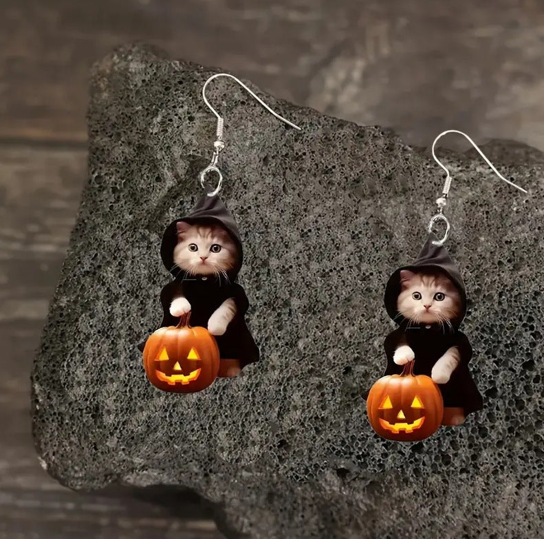 Purrfect Pumpkin Earrings