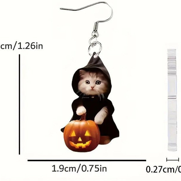 Purrfect Pumpkin Earrings