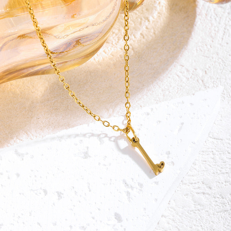 Elegant English Letter Initial Necklace for Women
