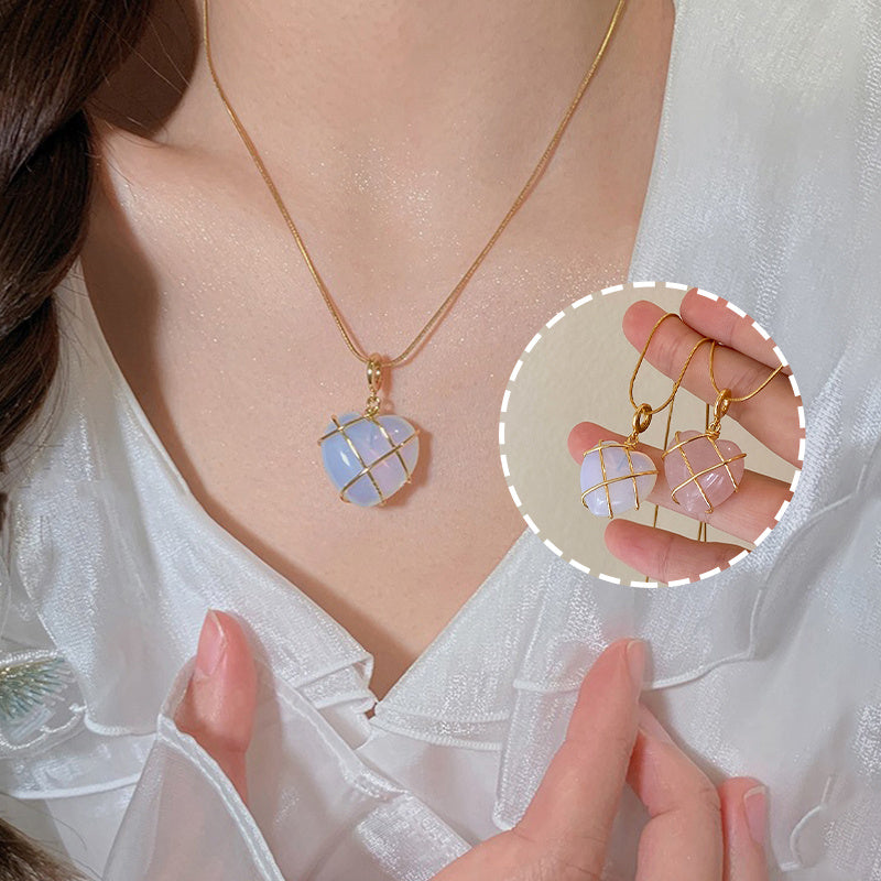 Dreamy Moonstone Love Necklace