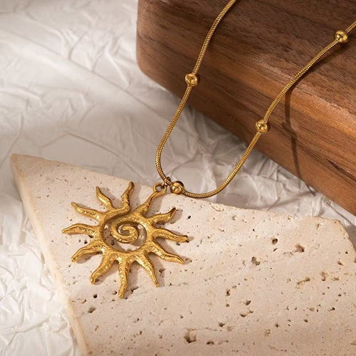 Blessed Sun Pendant Necklace