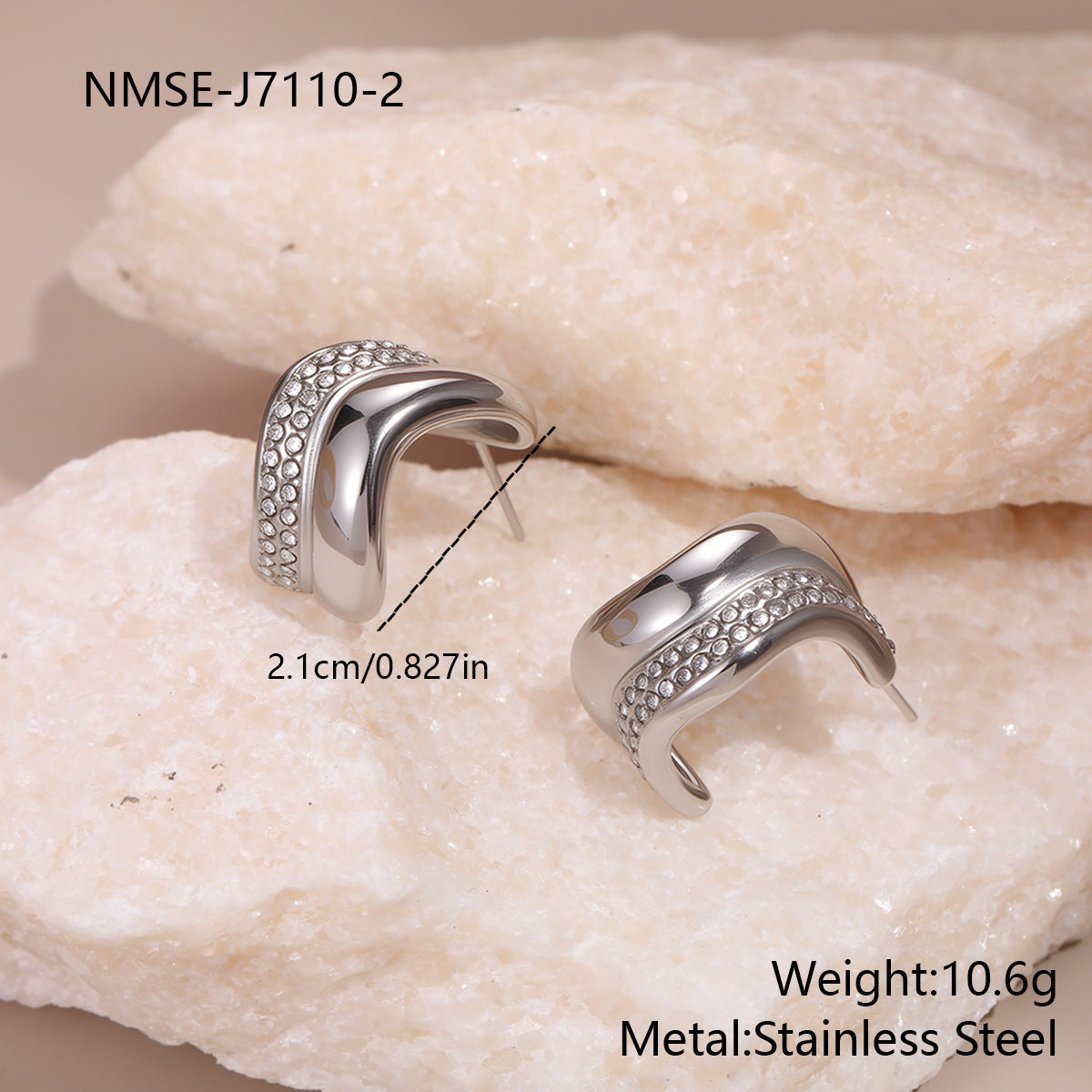 Luxe Minimal Diamond Stud Earrings