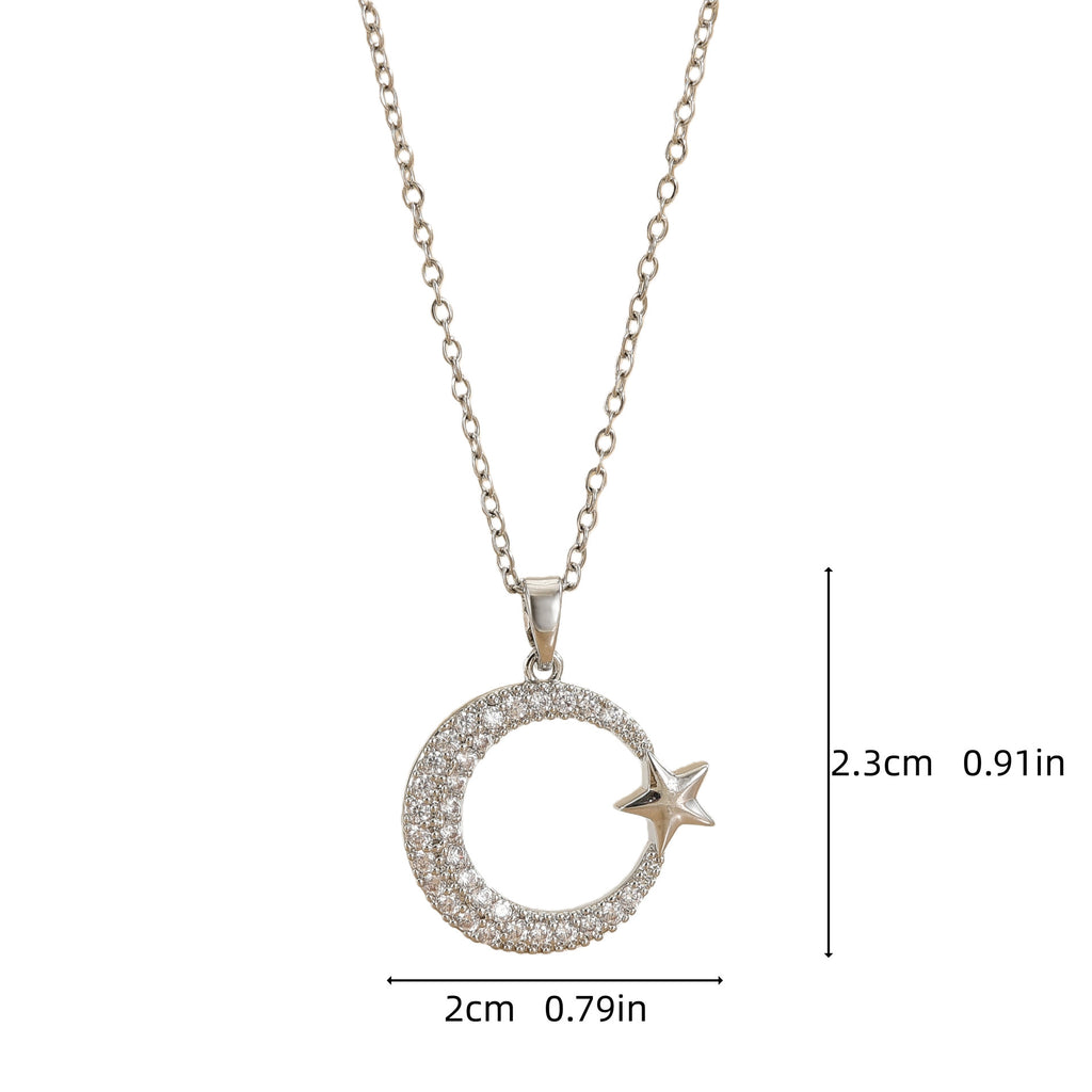 High-End Titanium Steel Zircon Necklace
