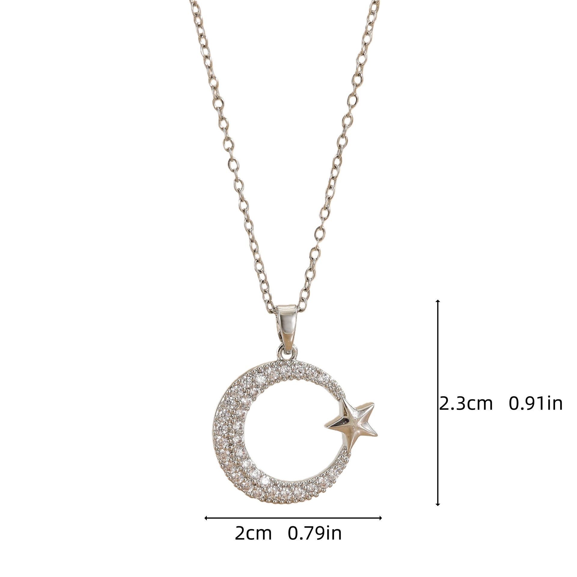 High-End Titanium Steel Zircon Necklace