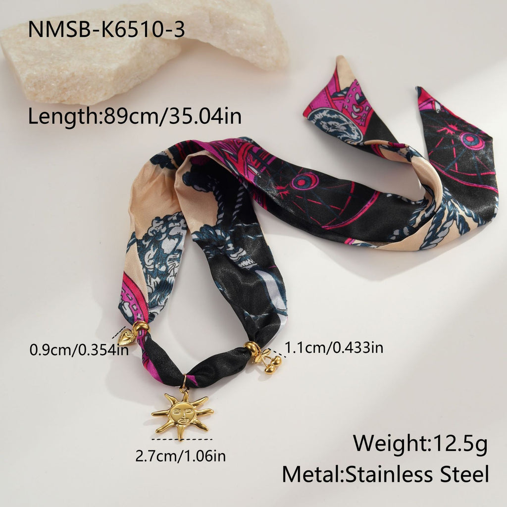 Golden Sun Bandana Necklace