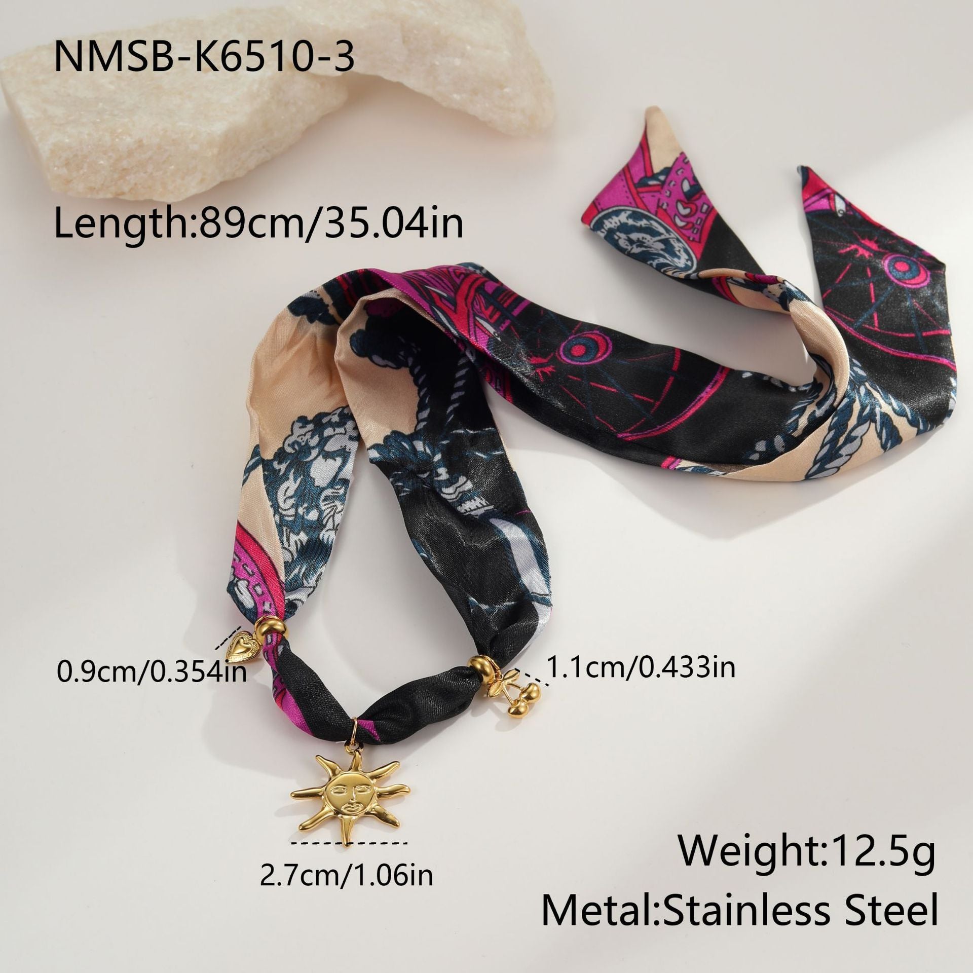 Golden Sun Bandana Necklace