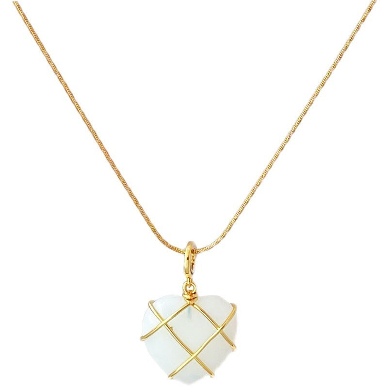 Dreamy Moonstone Love Necklace