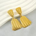 Golden Cascade Pattern Bohemian Golden Earrings