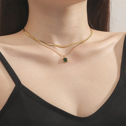 Marina Double Chained Mermaid Pendant