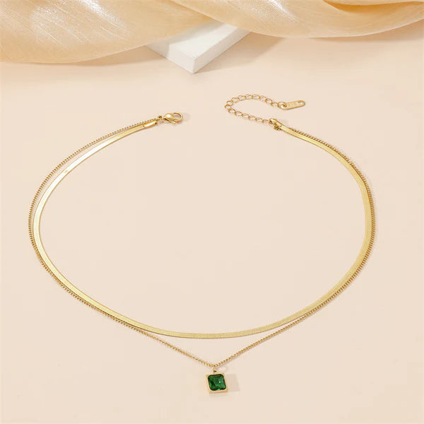 Marina Double Chained Mermaid Pendant