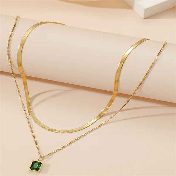 Marina Double Chained Mermaid Pendant