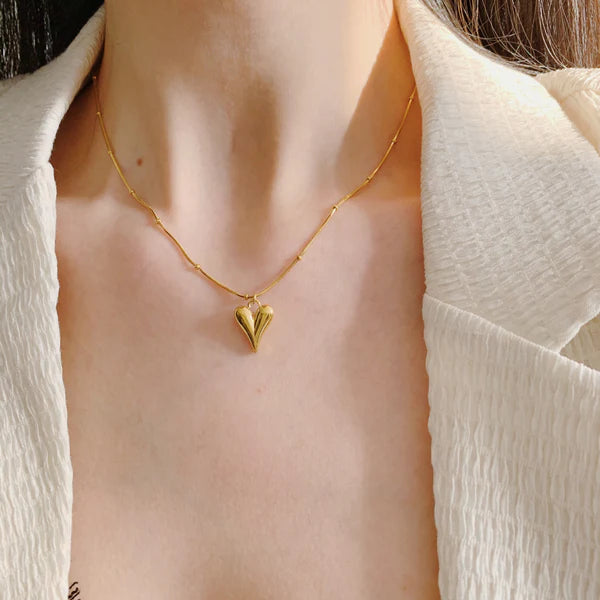 Valentino Gold Heart Necklace